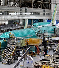 Boeing 737 MAX aircraft are assembled at the company’s plant in Renton, Washington.
Mandatory Credit:	Jennifer Buchanan/Pool/Reuters via CNN Newsource
