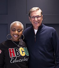 Pinky Cole and Maury Povich