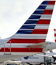 American Airlines is rolling out free Wi-Fi.
Mandatory Credit:	Joe Raedle/Getty Images via CNN Newsource