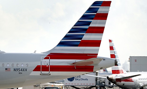 American Airlines is rolling out free Wi-Fi.
Mandatory Credit:	Joe Raedle/Getty Images via CNN Newsource