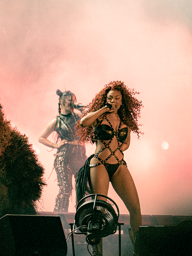 Megan Thee Stallion performing at Coachella