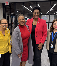 City of Houston’s Office of Business Opportunity Director Cylenthia Hoyrd, City of Houston Mayor Pro-Tem Martha Castex Tatum with others