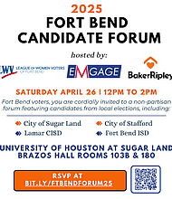 2025 Fort Bend Candidate Forum