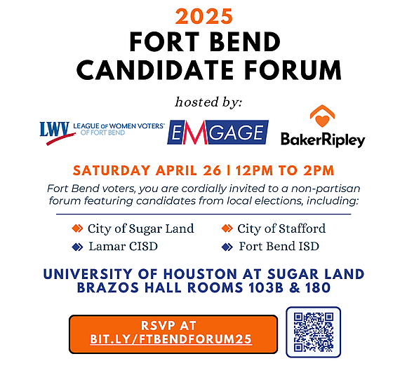 Democracy is knocking, and Fort Bend County residents are invited to open the door wide. On Saturday, April 26, 2025, …