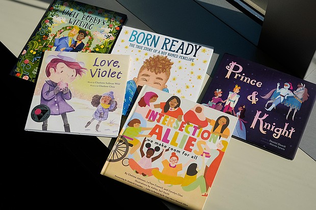 A selection of books featuring LGBTQ characters that are part of a Supreme Court case are pictured, April 15, 2025, in Washington, DC
Mandatory Credit:	Associated Press via CNN Newsource