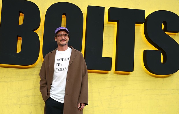 Pedro Pascal wore the statement T-shirt for the European premiere of Marvel Studios' "Thunderbolts*" in London's Leicester Square on April 22, 2025.
Mandatory Credit:	Tim P. Whitby/Getty Images for The Walt Disney Company Limited via CNN Newsource
