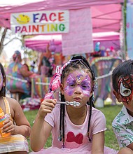 Lexi, 3, Mia, 4 and Liam, 5 together enjoy all the kid-friendly fun.