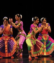 Dancers from the Nrityaniketan School of Bharatanatyam are among the performers at the Richmond Dance Festival.