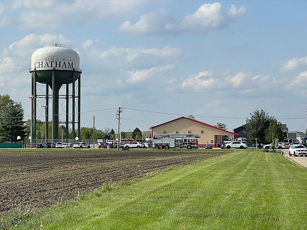 Four people are dead after a vehicle drove through an after-school building in Chatham, Illinois, on April 28.
Mandatory Credit:	Jane Cochran/Capitol City Now via CNN Newsource