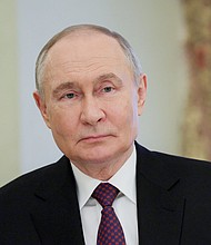 Russia's President Vladimir Putin in Moscow, Russia, on April 22.
Mandatory Credit:	Gavriil Grigorov/Sputnik/Reuters via CNN Newsource