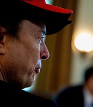 Tesla’s board has contacted multiple executive placement firms to begin a search process for a new CEO to replace Elon Musk.
Mandatory Credit:	Andrew Harnik/Getty Images via CNN Newsource