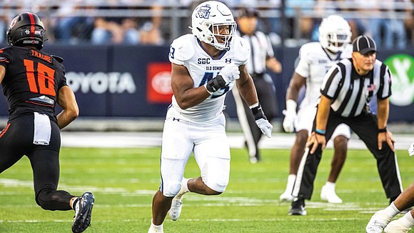 Kris Trinidad plays defensive end for Old Dominion University’s Division I football team, where he tallied 45 tackles and 5.5 … Kris Trinidad plays defensive end for Old Dominion University’s Division I football team, where he tallied 45 tackles and 5.5 …