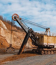 An excavator at the Zavalivskiy Graphite mine in Ukraine's Kirovohrad region.
Mandatory Credit:	Olena Koloda/Bloomberg/Getty Images via CNN Newsource