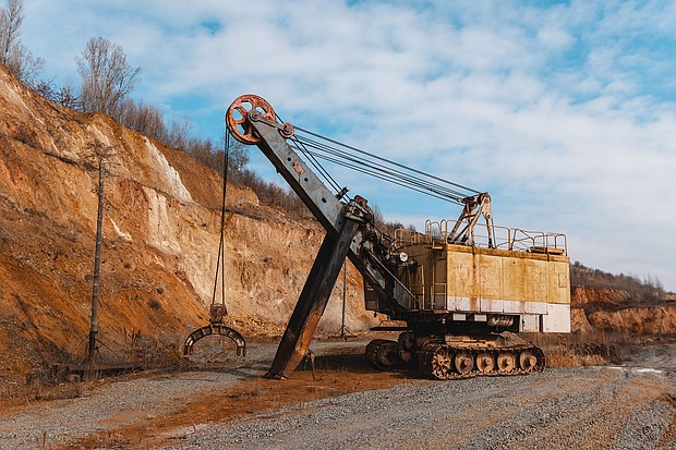 An excavator at the Zavalivskiy Graphite mine in Ukraine's Kirovohrad region.
Mandatory Credit:	Olena Koloda/Bloomberg/Getty Images via CNN Newsource