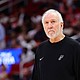 San Antonio Spurs head coach Gregg Popovich during a preseason game against the Houston Rockets in Houston on October 17.
Mandatory Credit:	Alex Slitz/Getty Images North America/Getty Images via CNN Newsource