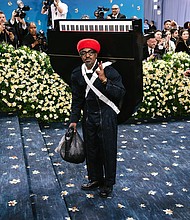 André 3000 at The 2025 Met Gala Celebrating "Superfine: Tailoring Black Style" on May 5.
Mandatory Credit:	Lexie Moreland/WWD/Getty Images via CNN Newsource