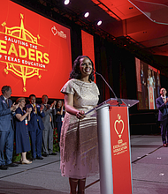 Winell Herron at the Saluting the Leaders of Texas Education