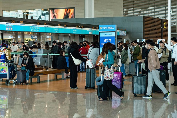 Both Lee and Collins flew through Seoul -- and SAS will join them in September with a Copenhagen-Seoul route.
Mandatory Credit:	Kichul Shin/NurPhoto/Getty Images via CNN Newsource