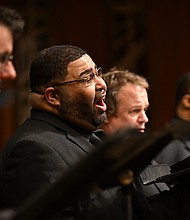 Houston Chamber Choir male singers/Photo credit: Jeff Grass Photography