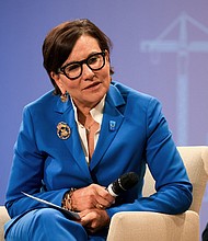 Penny Pritzker attends the Ukraine Recovery Conference in June 2024 in Berlin.
Mandatory Credit:	Krisztian Bocsi/Bloo