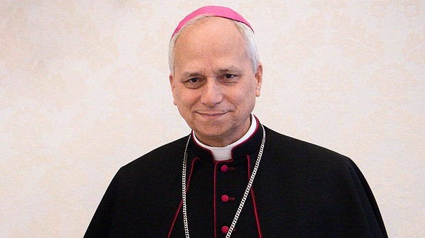 Cardinal Robert F. Prevost, first American pope in history, taking the name Pope Leo XIV