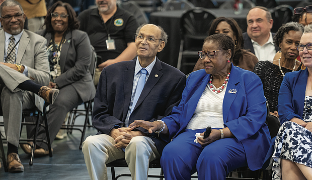 Chesterfield County’s Dale District Supervisor Jim Holland was surprised Wednesday, May 7, when the Beulah Recreation Center was renamed in his honor. The renaming coincides with the anniversary of the center’s official opening in June 2023. Holland played a key role in the $12.5 million renovation of the former elementary school, which serves as one of the district’s primary community hubs, hosting a wide range of events and activities.