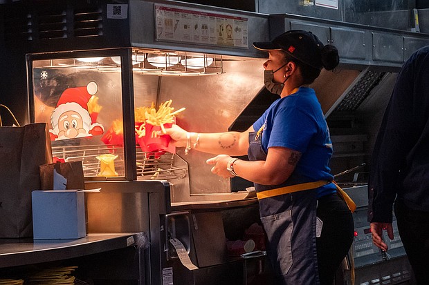 McDonald's is planning to hire hundreds of thousands of people in the coming months.
Mandatory Credit:	Spencer Platt/Getty Images via CNN Newsource