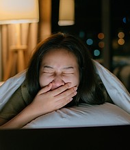 While you don't want to expose yourself to the light from screens before sleep, listening to a show or podcast can be done without ruining your night, experts say.
Mandatory Credit:	whitebalance.space/E+/Getty Images via CNN Newsource