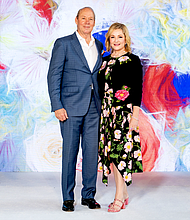 Chairman & CEO Jim and Whitney Crane at the Champions for Healthy Families Luncheon & Fashion Show (Photo credit:  Houston Astros)