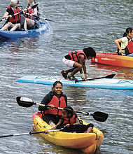 Appomattox River Company and Waterfront RVA provided recreational kayaks for festival-goers to paddle the canal and Tredegar Boat Ramp during last year’s Dominion Riverrock at Brown’s Island.