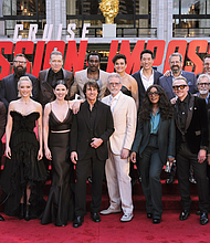 Tom Cruise and Christopher McQuarrie introduce Mission: Impossible – The Final Reckoning during the US Premiere at AMC Lincoln Square in New York, NY on May 18, 2025.