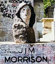 The tomb of US singer and songwriter Jim Morrison in Paris, France, in June, 1985.
Mandatory Credit:	Laurent Maous/Gamma-Rapho/Getty Images via CNN Newsource