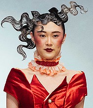 (Left to right: Chef Anita Jaisinghani; Model from Arts in Asia/Fashion Fusion Fashion Show; George Floyd Memorial Lecturer Dr. Melanye Price.)