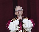 Pope Leo XIV appears May 8 on the balcony of St. Peter’s Basilica at the Vatican.