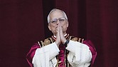 Pope Leo XIV appears May 8 on the balcony of St. Peter’s Basilica at the Vatican.