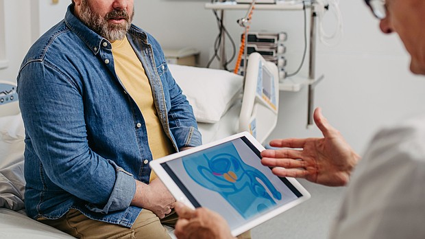 Urologist Dr. Jamin Brahmbhatt regularly discusses PSA testing with his patients.
Mandatory Credit:	Halfpoint Images/Moment RF/Getty Images via CNN Newsource