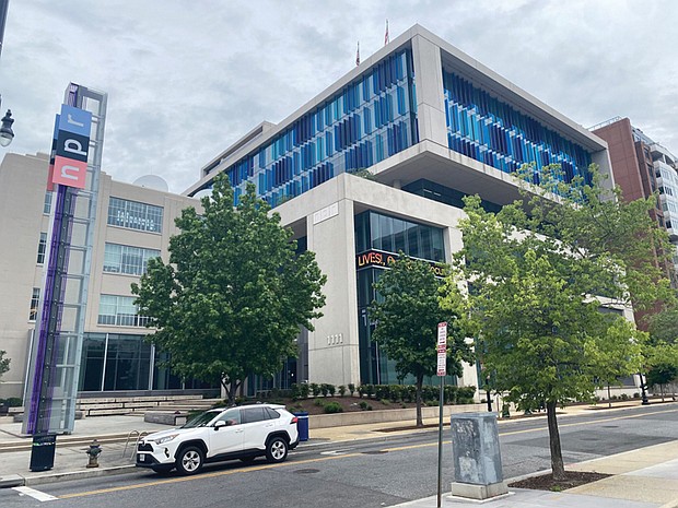The National Public Radio headquarters in Washington, D.C., is pictured on Tuesday, May 27.