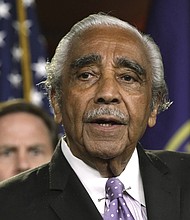 In this June 16, 2016, file photo, Rep. Charles Rangel, D-N.Y., speaks at a news conference on Capitol Hill in Washington. Rangel retired after more than four decades in office.