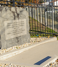 This marker, erected in 1939 by the United Daughters of the Confederacy, stands at a Wise Street site now believed to contain as many as 742 graves, according to a recent survey.
