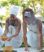 Members of the Elegba Folklore Society.