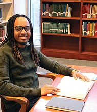 Tev’n Powers discusses his “Fugitive Data Portraits” project, revealing stories of self emancipation from Virginia’s archival records during a virtual talk hosted by the Library of Virginia.
