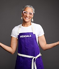 Carla Hall is a Celebrity Champion for the Alzheimer’s Association. Photo Credit: Robert Trachtenberg | Alzheimer’s Association