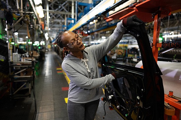Piego Connally, assembly team leader at the Fairfax Assembly plant in Kansas City, Kansas.