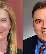 Minnesota Rep. Melissa Hortman and Sen. John Hoffman.