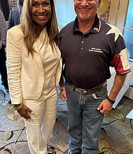 Houston City Council Member-at-Large Dr. Letitia Plummer with Burt Levine