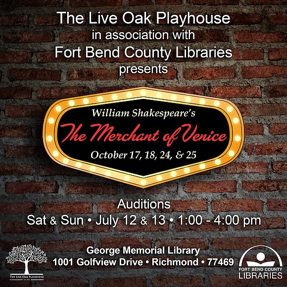 Aspiring actors and Shakespeare enthusiasts across the Greater Houston area are invited to step into the spotlight as Fort Bend … Aspiring actors and Shakespeare enthusiasts across the Greater Houston area are invited to step into the spotlight as Fort Bend …