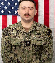 Petty Officer 3rd Class Jeremy Carter/Photo by Mass Communication Specialist 1st Class Mitch Meppelink,
Navy Office of Community Outreach