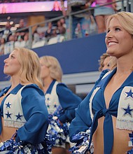 Anna Kate (r) in "America's Sweethearts: Dallas Cowboys Cheerleaders" Season 2.
Mandatory Credit:	Courtesy of Netflix via CNN Newsource