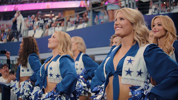 Anna Kate (r) in "America's Sweethearts: Dallas Cowboys Cheerleaders" Season 2.
Mandatory Credit:	Courtesy of Netflix via CNN Newsource