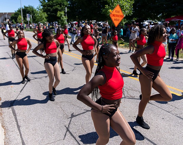 Dancers with the Royal Divas in June 2022 at the day’s Juneteenth parade through IUPUI’s campus in Indianapolis.
Mandatory Credit:	Robert Scheer/The Indianapolis Star/USA Today Network/Imagn Images via CNN Newsource